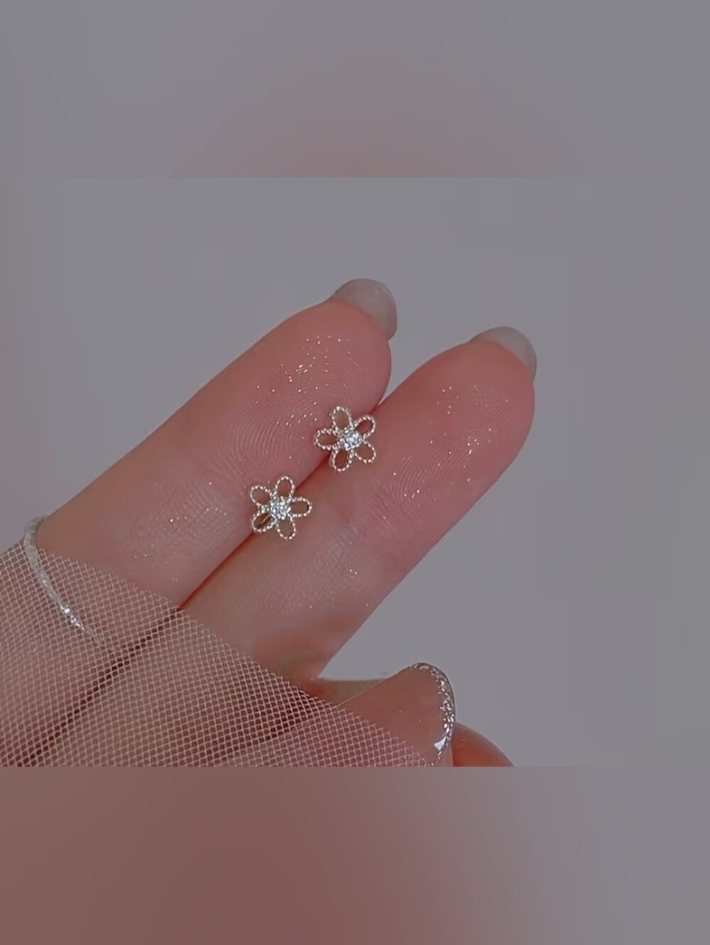 $8 Each Or Bundle 5/$20 Delicate Silver Floral Stud Earrings